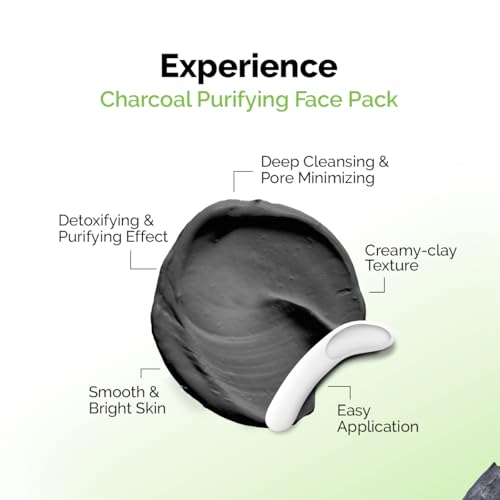 Image of Mamaearth Charcoal Purifying Face Pack with Activated Charcoal & Glycolic Acid for Skin Detoxification Natural, DIY-like Texture | Detoxifies Skin | Crafted with Nature's Best Ingredients | Free From Harmful Chemicals