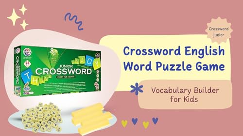 Image of BKDT Marketing Crossword English Word Puzzle Game for Kids - Vocabulary Builder for Kids -Crossword