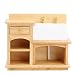 Lavabo de madera de la casa de muñecas, 1:12 Mini accesorio de la casa de muñecas Muebles en miniatura Fregadero de cocina realista para baño Cocina(Lavabo)
