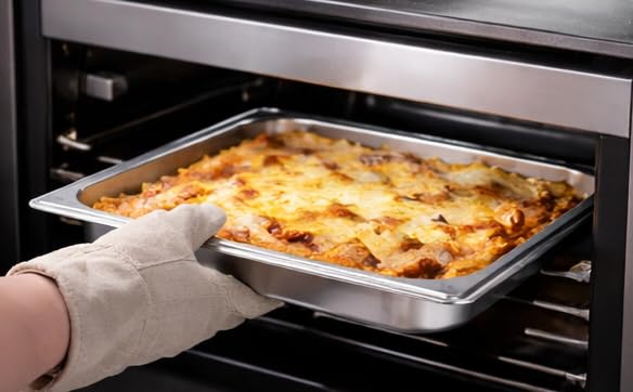K.U.H.A. Stainless Steel GN Pan 65mm | Heavy Duty Gastronorm Pan for Hotel, Restaurant & Catering (1/9 (17.6X10.8X 65cm)) 1