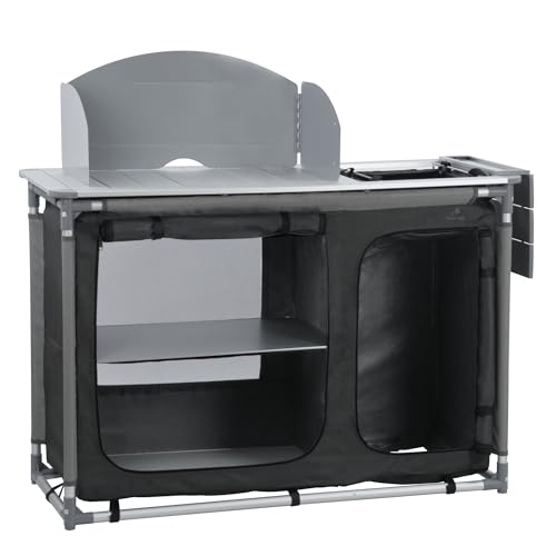 CampFeuer Campingschrank | Campingküche mit Aluminiumgestell |...