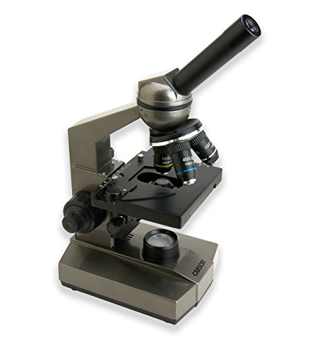 Image of Carson Beginner 100-1000x Compound Student Microscope with Mechanical Stage, Universal Smartphone Digiscoping Adapter, and CarsonCam Phone App (MS-100SP)