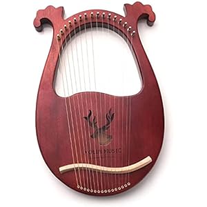 AACXRCR Mahogany Harp 16 String 16 Tone Harp Draagbare Harp Muziekinstrument Gift Gift (Kleur: Rood) (Color : Red)