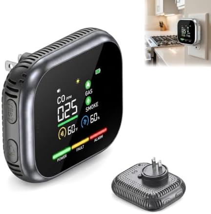 6 in 1 Detector, 6 in 1 Carbon Monoxide detectors Plug in
