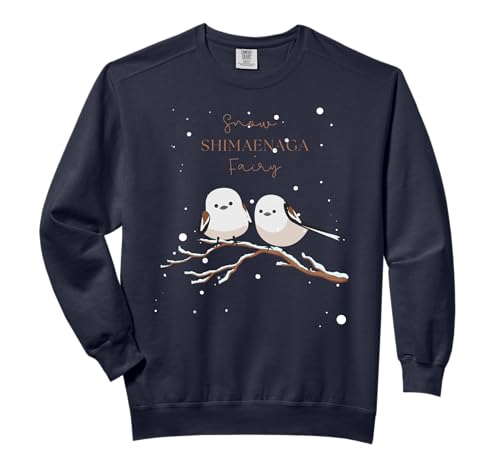 Long Tail Tit Cute Snow Fairy Hokkaido Japan Comfort Colors Adult Sweatshirt