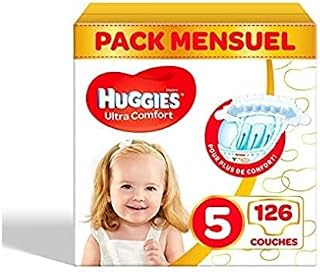 Huggies 25656 Pieluchy Ultra Comfort Rozmiar 5, 126 Sztuk, Biały