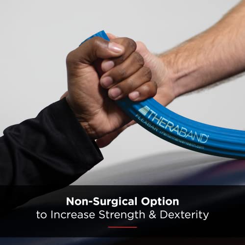 Theraband Flexbar, Tennis Elbow Therapy Bar, Relieve Tendonitis Pain & Improve Grip Strength, Resistance Bar For Golfers Elbow & Tendinitis, Blue, Heavy, Advanced #TOP3
