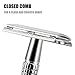 BAILI Classic Double Edge Safety Razor Reusable Manual Short Handle Aggressive Stainless Wet Shaving Shaver for Men Women Barber Beard Bikini Armpit Hair Removal BD131