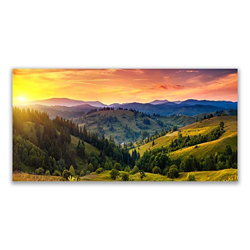 Impression sur verre trempé 140x70cm tableau mural moderne nature - 2