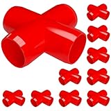 FORMUFIT F114CRX-RD-4 Cross PVC Fitting, Furniture Grade, 1-1/4