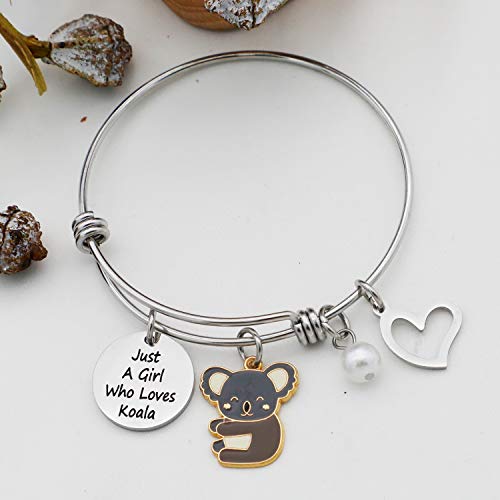 Kaola Bear Bracelet Koala Jewelry For Girls Just A Girl Who Loves Koala Bracelet Koala Lover Gifts #TOP3