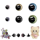 Buyongwant Safety Eyes for Crocheting with Washers, 12-18mm Amigurumi Eyes 3D Glitter, 24Pcs Moon Stuffed...