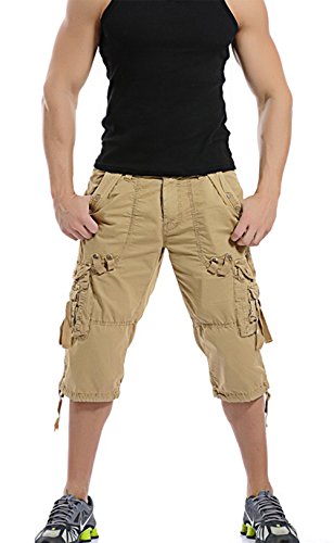 Sunshey - Pantaloni Cargo da Uomo, con Tasche