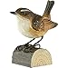 Produktbild WILDLIFEGARDEN Wildlife Garden WG413 DecoBird Zaunkönig - Handgeschnitzter Dekorative Vogel aus Holz - Kleine Europäische Vögel