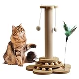 CeusupGou Rascadores para Gato, Poste Rascador para Gatos, Torre para Gato, Juguete de Resorte para Gatoscon Mini Centro de...