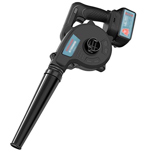 CYY Souffleur de Feuilles sans Fil Alimenté par Batterie au Lithium 21V 6.0AH,2 en 1 Balayeuse et Aspirateur Électrique avec Vitesse Variable,pour Le Dépoussiérage/Le Déneigement