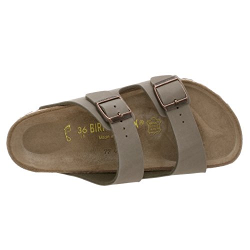 Birkenstock Unisex Arizona Sandal,Stone Birkibuc,39 M EU view 7