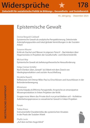 Epistemische Gewalt (Widersprüche. Zeitschrift für sozialistische Politik im Bildungs-, Gesundheits- und Sozialbereich)