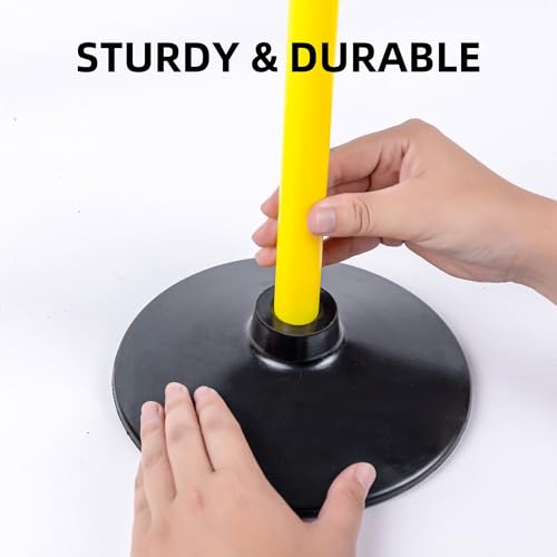 image for Desyeryamimi 5 FT Agility Training Poles for Soccer/Dog/Horse,Adjustab