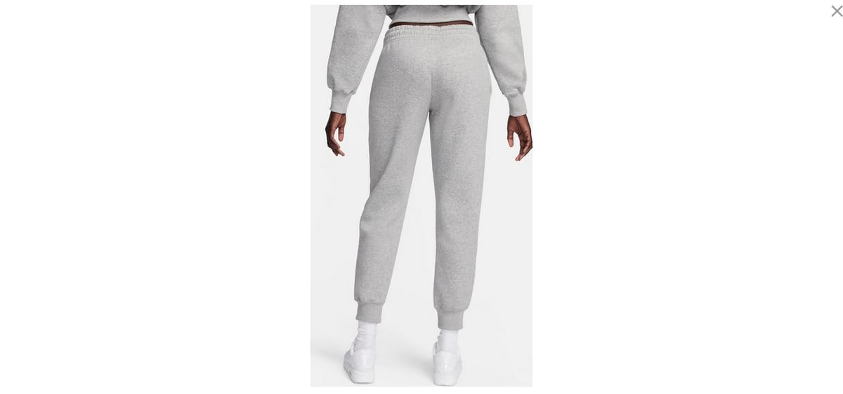 Nike W NSW Essntl Pant Reg FLC Sport Trousers, Mujer, dk Grey Heather/(White), S
