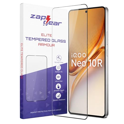 Image of Premium Tempered Glass for iQOO Neo 10R 5G | Edge-to-Edge Protection | 9H Military Grade Hardness | Bubble-Free & Case Friendly HD Clear Screen Protector