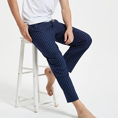 Men's Comfy Soft Plaid Comfy Sleep Lounge Pants Pajama Pants Fleece Drawstring Pj Bottoms with Pockets4