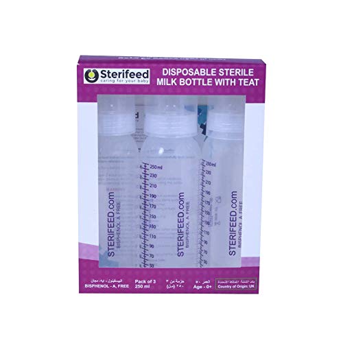 Sterifeed 250 Ml Sterile Disposable Bottles With Standard Teats,Sterifeed,Toystore