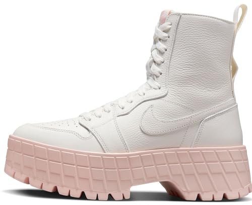 Air Jordan 1 Brooklyn Women's Boots (FJ5737-116, Sail/Legend Pink/Sail) Size 8