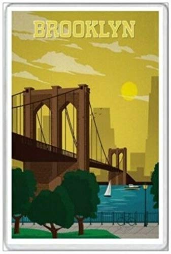 Brooklyn Bridge New York United States America - Placa decorativa para exteriores (8 x 12 pulgadas)
