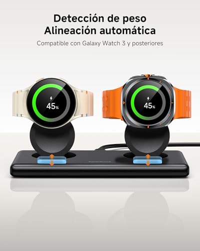Cargador para Samsung Watch 8 Doble Solución para Cargar Dos Relojes sin Enredos de Cables 3