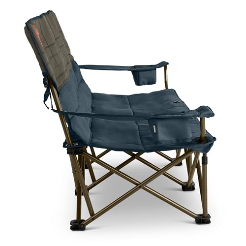 Image of Kelty Lowdown Couch - 3 Person Capacity Camping Chair, Extra Large and Sturdy Bench for Campsites, Soccer Games, and Backyard Parties