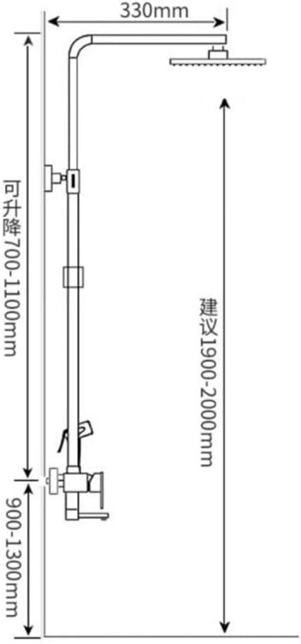 Shower Shower Set, Piano Keys, pressurized Digital Display, Bathroom Shower, rain Shower image 4
