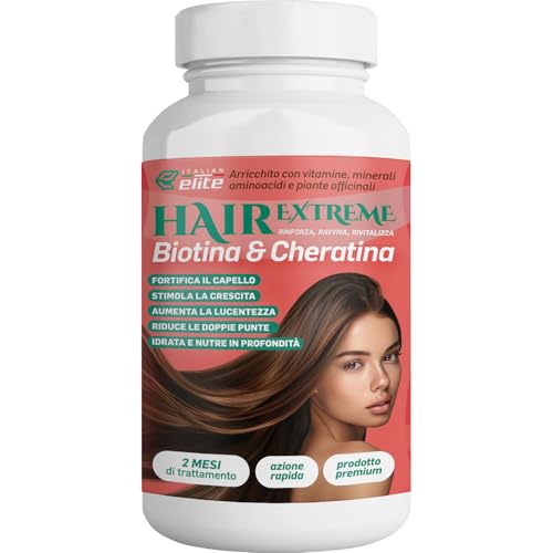 Integratore con Cheratina e Minerali per Capelli Più Forti