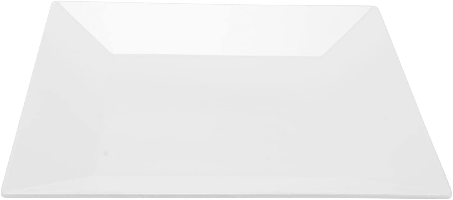 G.E.T. ML-92-W Melamine Break-Resistant Square Dinner Plate, 16", White