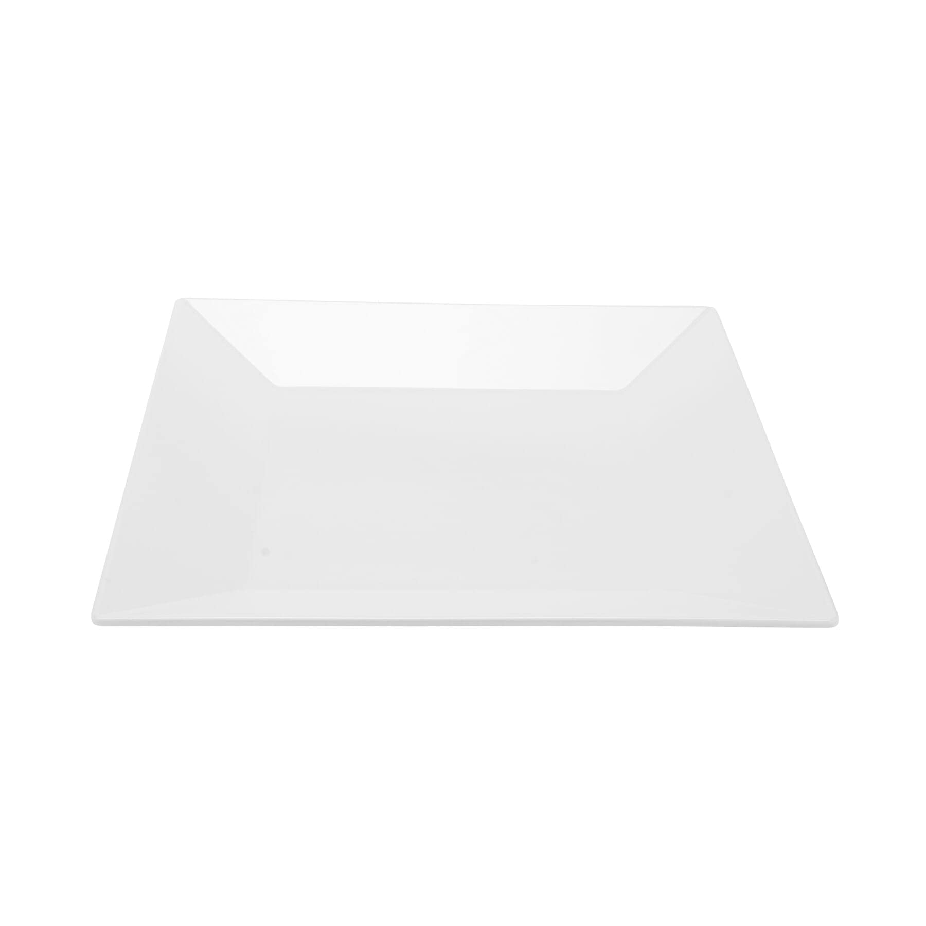 G.E.T. ML-92-W Melamine Break-Resistant Square Dinner Plate, 16", White