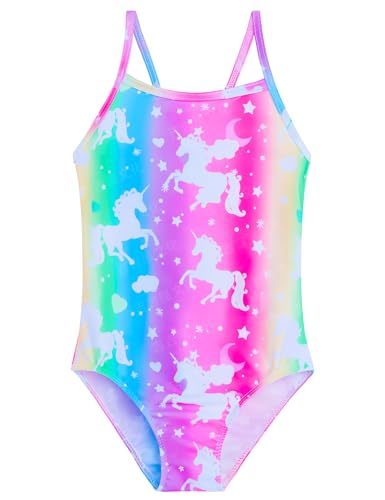 Image of Girls Swimsuit One Piece Bathing Suit Kids' Swimwear Quick Dry Summer Beach