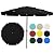 JEAREY 3-Tiers 12 FT Patio Umbrellas Outdoor Large Market Umbrella With Crank Lift System No Tilt 8 Sturdy Ribs UV Protection Waterproof Sunproof Black