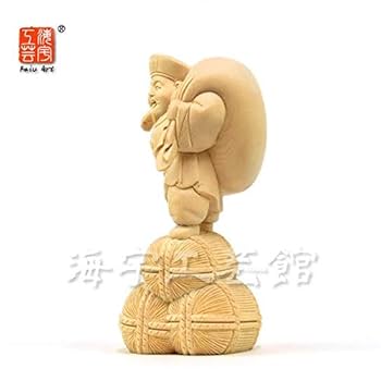 大国様　木彫り Amazon.co.jp: 開運招福木彫り仏像 【招き大国様（大黒天
