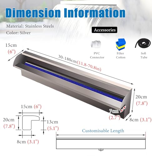 Filtres muraux cascade pour eau de bassin propre et fluide - 6