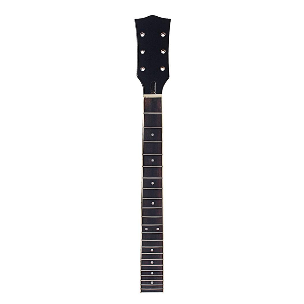 Manico Chitarra Elettrica 22 Tasti Parti Ricambio Accessori Fai da Te in Acero con Tastiera Palissandro Rifinitura Liscia Adatto per Musicisti