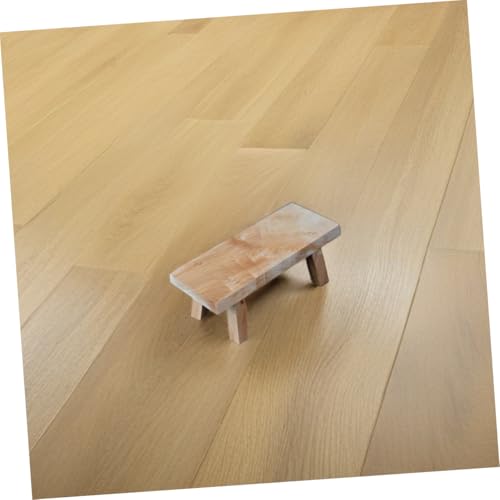 Taburete de Madera Minimalista Versátil y Soporte de Escritorio Natural 7