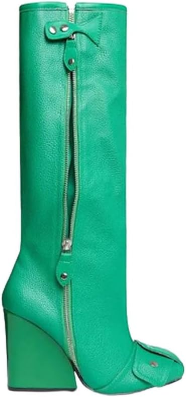 LEMONADE Women Wedge Boots Knee High Fashion Pull On Boots