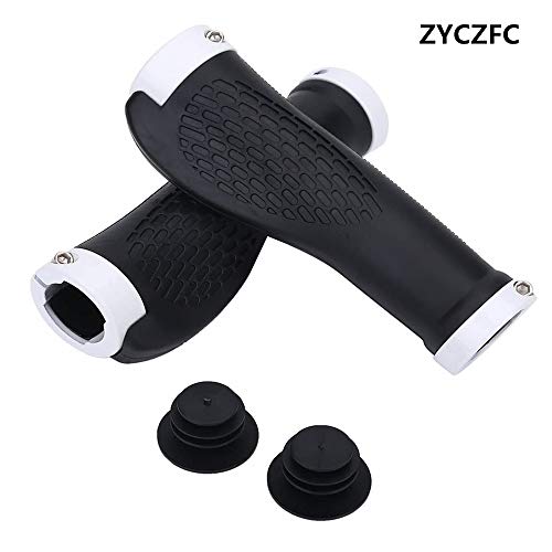 Bike Grips for Mountain Bikes MTB Shockproof Handlebar Ergonomically Designed Bicycle Handlebar Comfortable Non-Slip Bicycle Grips Bike Grips Handbars (White) — view 2