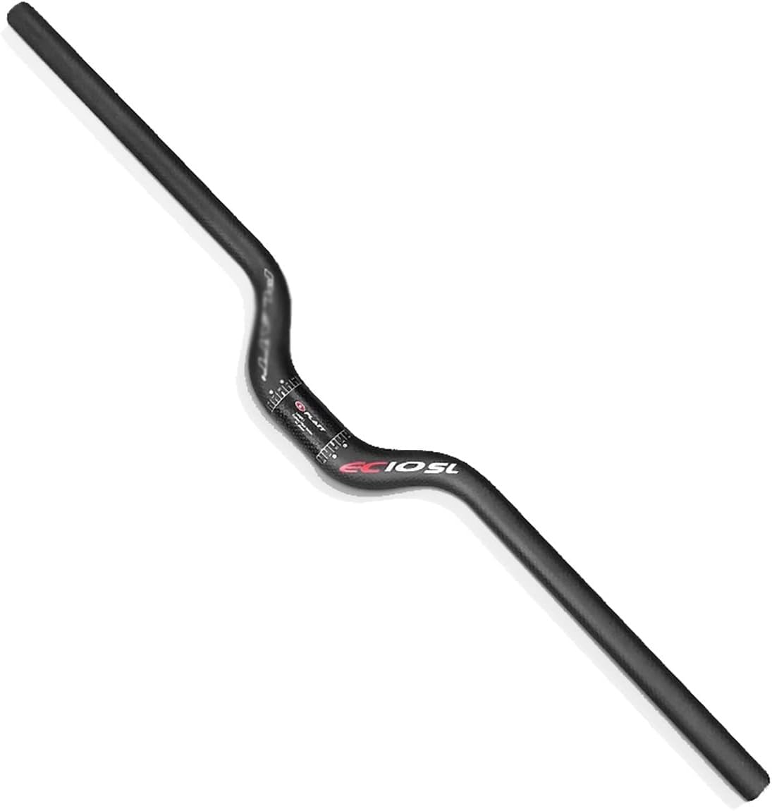 Manillar para Bicicleta de montaña MTB de 31,8 mm, Ligero, de Fibra de Carbono, con Elevador/Barra para Bicicleta de montaña de 580/600/620/640/660/680/700/720/740 mm de Largo (600