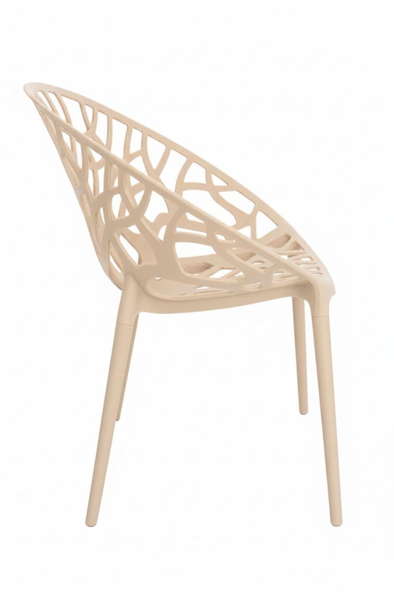 Regalos Miguel - Packs Sillas Jardín - Pack 4 Sillas Nido Basic - Beige