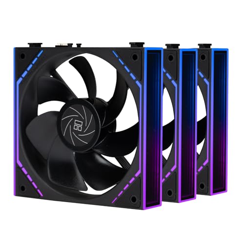 Image of Thermalright TL-M12QR 120mm Reverse Case Fans, 1-Pack | Reverse Airflow, Daisy Chain PWM /ARGB, Infinity Mirror Lighting