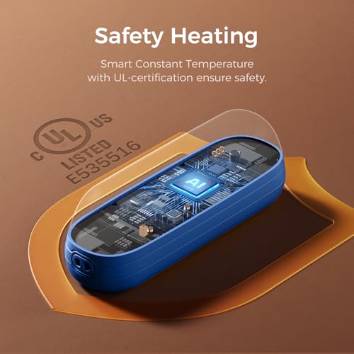 Image of OCOOPA 2 in 1 Magnetic Rechargeable Hand Warmers, UT2s Mini Electric Handwarmers 2 Pack, Split USB-C, Reusable Portable Pocket Heater, Raynauds, Golf, Christmas, Tech Gifts for Women Men