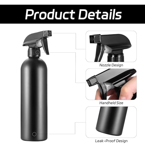 XxinXrong 5 Stk Sprühflasche 500ml,Wassersprühflasche Wasser Sprühflaschen,Leer Nebulizer Pflanzensprühflasche, Friseursprühflaschen, Wasserspray Haare Zerstäuber Sprühflasche Pflanzen Garten Blumen