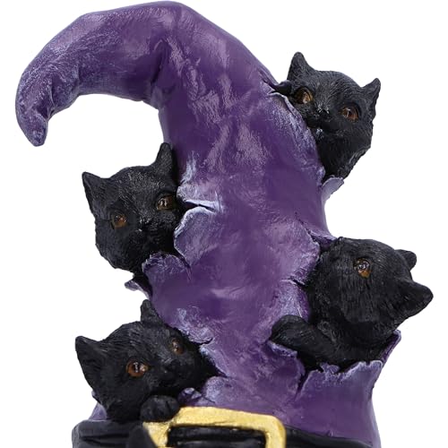 Nemesis Now Magical Mischief 14cm, Resin, Black, Cat Figure, Black Cat Ornament, Collectable Cat Giftware - Image 2
