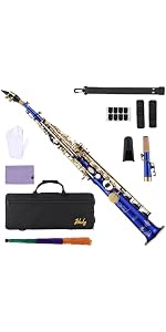 Amazon.com: Btuty Brass Straight Soprano Sax Saxophone Bb B Flat Amazon.com: Btuty Brass Straight Soprano Sax Saxophone Bb B Flat